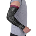 Queensland Maori Rugby Nga Hau e Wha Arm Sleeves Maroon Motif - Aussie Hoodie