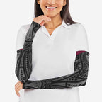 Queensland Maori Rugby Nga Hau e Wha Arm Sleeves Maroon Motif - Aussie Hoodie