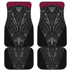Queensland Maori Rugby Nga Hau e Wha Car Mats Maroon Motif