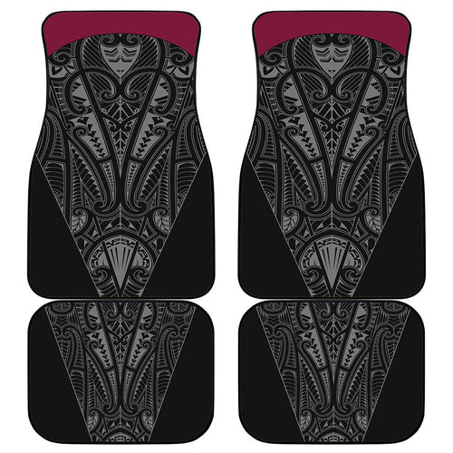 Queensland Maori Rugby Nga Hau e Wha Car Mats Maroon Motif