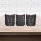 Queensland Maori Rugby Nga Hau e Wha Ceramic Mug Maroon Motif - Aussie Hoodie