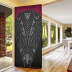 Queensland Maori Rugby Nga Hau e Wha Door Cover Maroon Motif - Aussie Hoodie