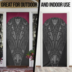 Queensland Maori Rugby Nga Hau e Wha Door Cover Maroon Motif - Aussie Hoodie