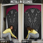 Queensland Maori Rugby Nga Hau e Wha Door Cover Maroon Motif - Aussie Hoodie