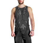 Queensland Maori Rugby Nga Hau e Wha Men Tank Top Maroon Motif