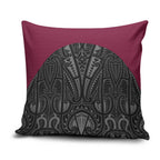 Queensland Maori Rugby Nga Hau e Wha Pillow Cover Maroon Motif - Aussie Hoodie