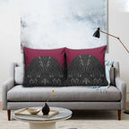 Queensland Maori Rugby Nga Hau e Wha Pillow Cover Maroon Motif - Aussie Hoodie
