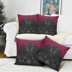 Queensland Maori Rugby Nga Hau e Wha Pillow Cover Maroon Motif - Aussie Hoodie