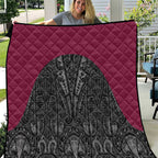Queensland Maori Rugby Nga Hau e Wha Quilt Maroon Motif