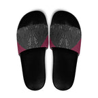 Queensland Maori Rugby Nga Hau e Wha Slide Sandals Maroon Motif - Aussie Hoodie