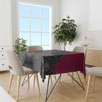 Queensland Maori Rugby Nga Hau e Wha Tablecloth Maroon Motif