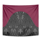 Queensland Maori Rugby Nga Hau e Wha Tapestry Maroon Motif