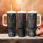 Queensland Maori Rugby Nga Hau e Wha Tumbler With Handle Maroon Motif