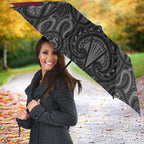 Queensland Maori Rugby Nga Hau e Wha Umbrella Maroon Motif - Aussie Hoodie