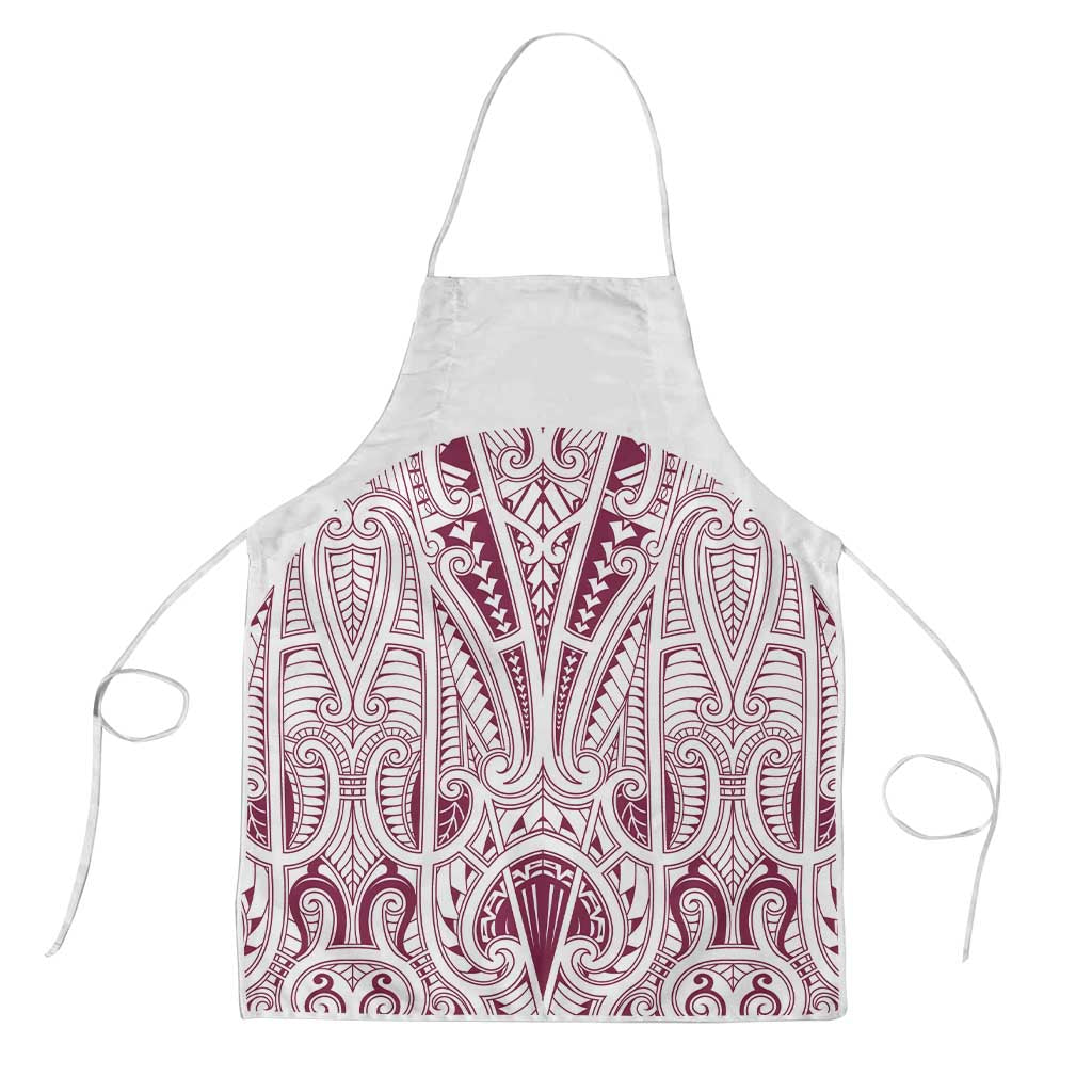 Queensland Maori Rugby Nga Hau e Wha Apron White Motif - Aussie Hoodie