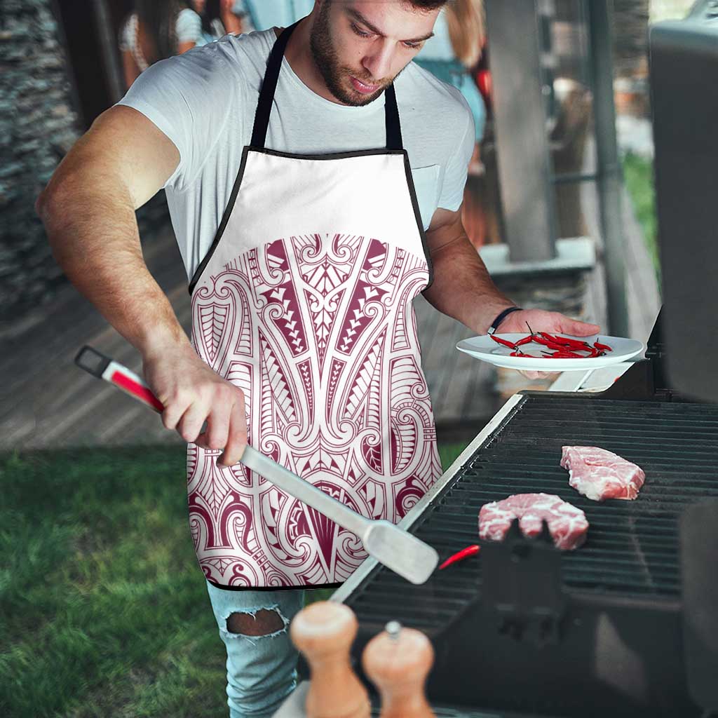 Queensland Maori Rugby Nga Hau e Wha Apron White Motif - Aussie Hoodie