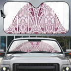 Queensland Maori Rugby Nga Hau e Wha Auto Sun Shade White Motif - Aussie Hoodie