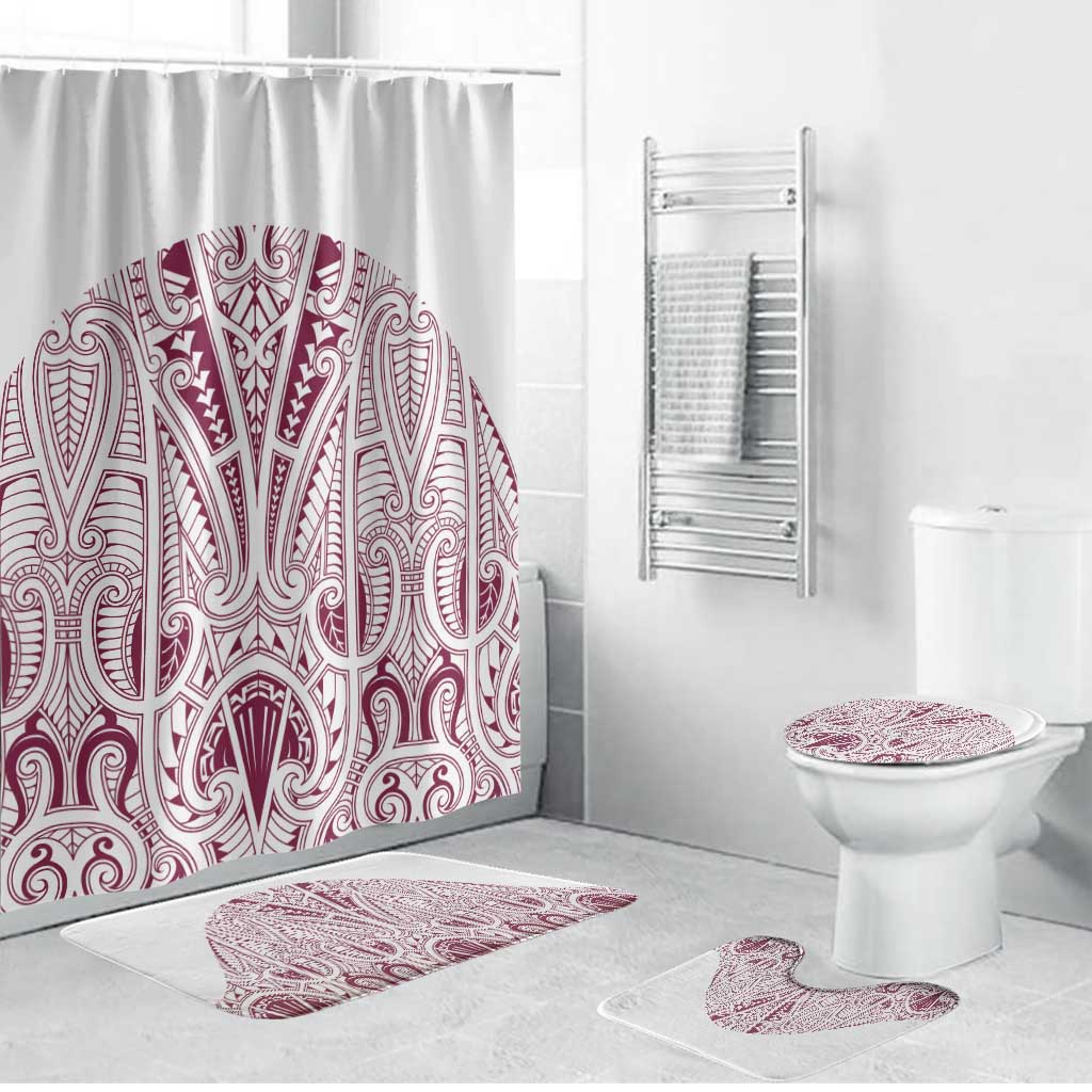Queensland Maori Rugby Nga Hau e Wha Bathroom Set White Motif - Aussie Hoodie