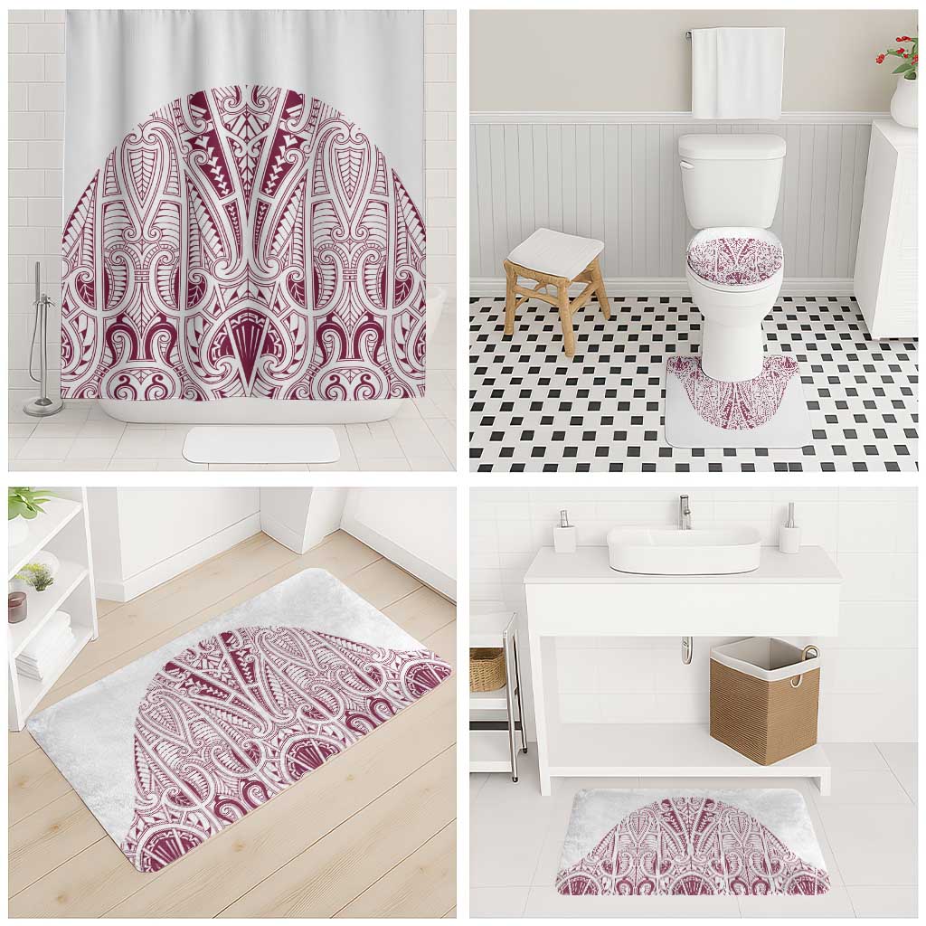 Queensland Maori Rugby Nga Hau e Wha Bathroom Set White Motif - Aussie Hoodie