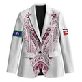 Queensland Maori Rugby Nga Hau e Wha Blazer White Motif - Aussie Hoodie