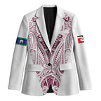 Queensland Maori Rugby Nga Hau e Wha Blazer White Motif - Aussie Hoodie