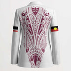 Queensland Maori Rugby Nga Hau e Wha Blazer White Motif - Aussie Hoodie