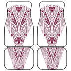 Queensland Maori Rugby Nga Hau e Wha Car Mats White Motif