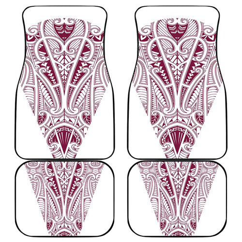 Queensland Maori Rugby Nga Hau e Wha Car Mats White Motif