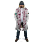 Queensland Maori Rugby Nga Hau e Wha Cloak White Motif - Aussie Hoodie