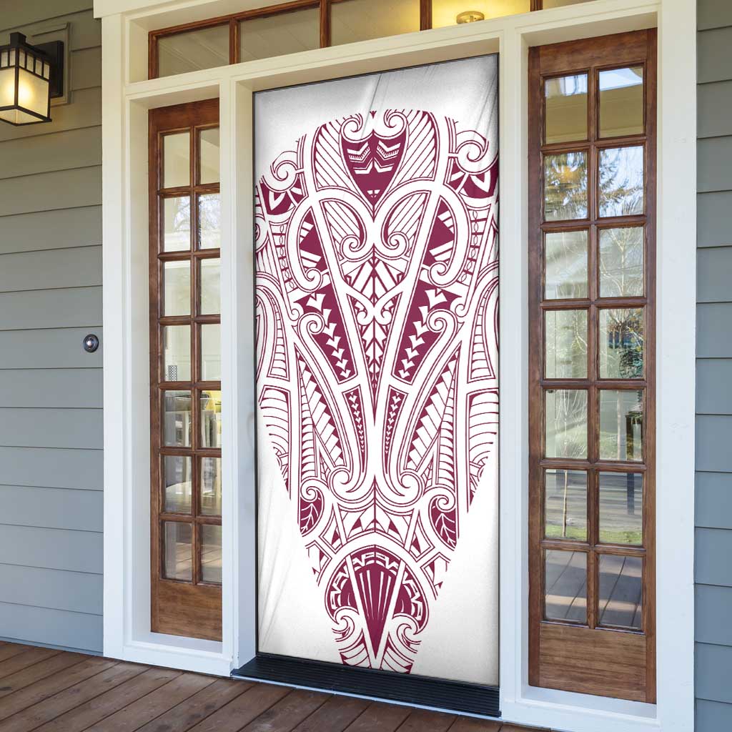 Queensland Maori Rugby Nga Hau e Wha Door Cover White Motif - Aussie Hoodie