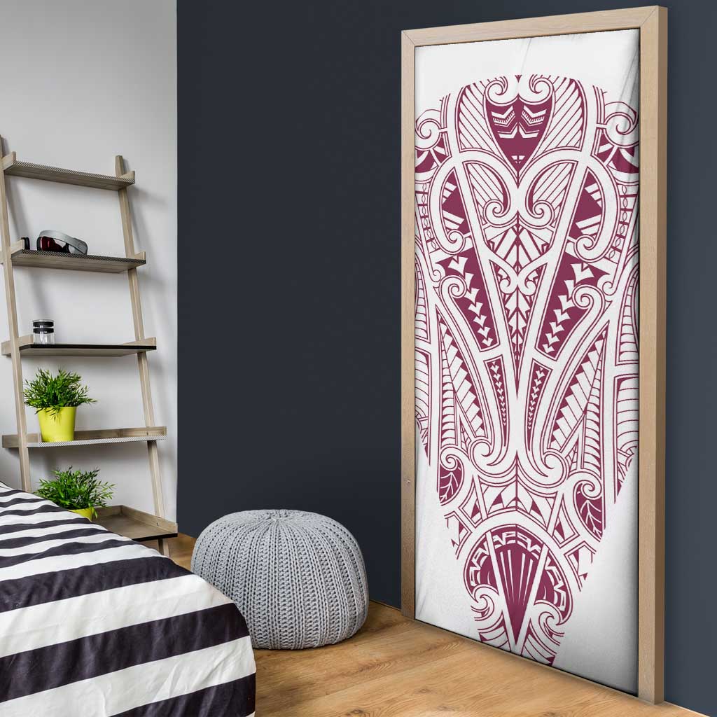 Queensland Maori Rugby Nga Hau e Wha Door Cover White Motif - Aussie Hoodie