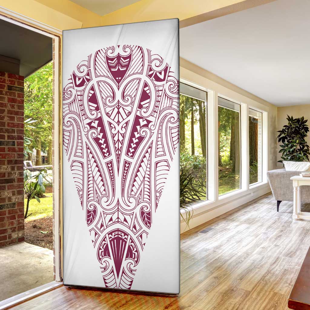 Queensland Maori Rugby Nga Hau e Wha Door Cover White Motif - Aussie Hoodie