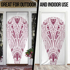 Queensland Maori Rugby Nga Hau e Wha Door Cover White Motif - Aussie Hoodie