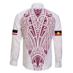 Queensland Maori Rugby Nga Hau e Wha Family Matching Summer Maxi Dress and Hawaiian Shirt White Motif