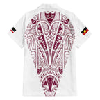 Queensland Maori Rugby Nga Hau e Wha Family Matching Tank Maxi Dress and Hawaiian Shirt White Motif