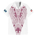 Queensland Maori Rugby Nga Hau e Wha Hawaiian Shirt White Motif