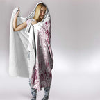 Queensland Maori Rugby Nga Hau e Wha Hooded Blanket White Motif