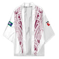 Queensland Maori Rugby Nga Hau e Wha Kimono White Motif - Aussie Hoodie