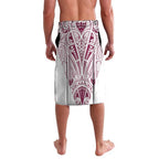 Queensland Maori Rugby Nga Hau e Wha Lavalava White Motif
