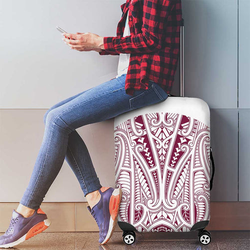 Queensland Maori Rugby Nga Hau e Wha Luggage Cover White Motif