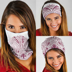 Queensland Maori Rugby Nga Hau e Wha Neck Gaiter White Motif - Aussie Hoodie