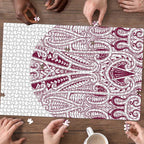 Queensland Maori Rugby Nga Hau e Wha Puzzle White Motif - Aussie Hoodie