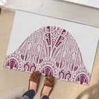 Queensland Maori Rugby Nga Hau e Wha Rubber Doormat White Motif
