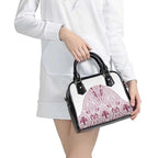 Queensland Maori Rugby Nga Hau e Wha Shoulder Handbag White Motif