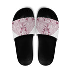 Queensland Maori Rugby Nga Hau e Wha Slide Sandals White Motif - Aussie Hoodie