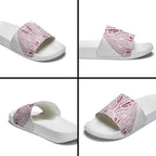 Queensland Maori Rugby Nga Hau e Wha Slide Sandals White Motif - Aussie Hoodie