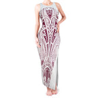 Queensland Maori Rugby Nga Hau e Wha Tank Maxi Dress White Motif