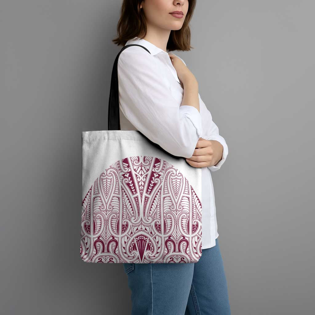 Queensland Maori Rugby Nga Hau e Wha Tote Bag White Motif - Aussie Hoodie