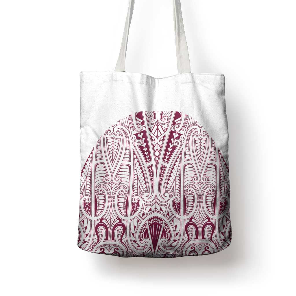 Queensland Maori Rugby Nga Hau e Wha Tote Bag White Motif - Aussie Hoodie