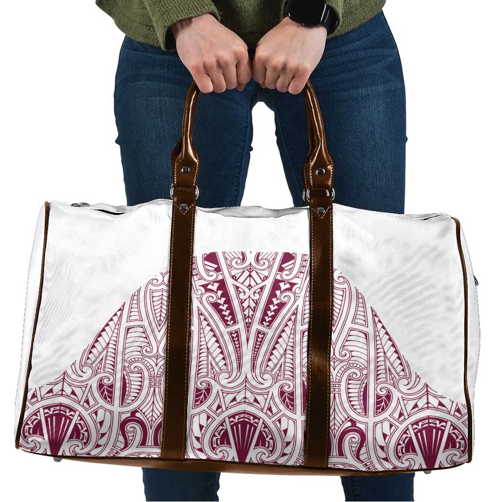 Queensland Maori Rugby Nga Hau e Wha Travel Bag White Motif - Aussie Hoodie